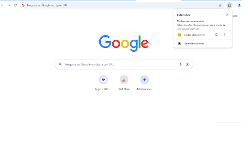 Limpar Cache SAP SF  from Chrome web store to be run with OffiDocs Chromium online