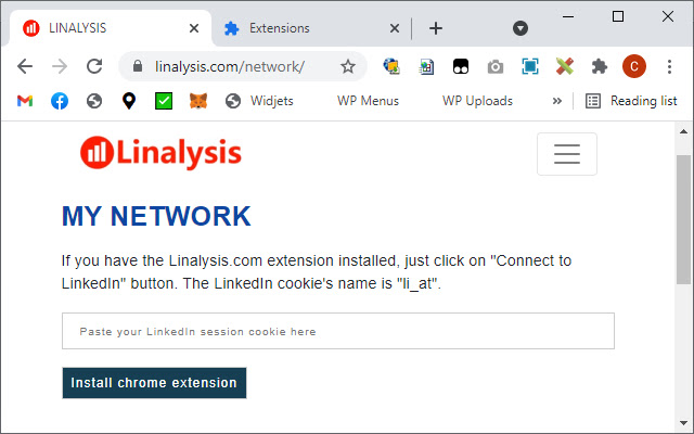Linalysis  from Chrome web store to be run with OffiDocs Chromium online