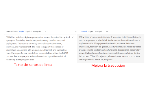Line break remover for Google Translate  from Chrome web store to be run with OffiDocs Chromium online