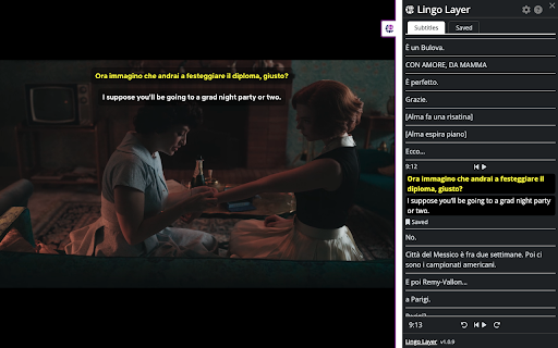 Lingo Layer Language Learning  from Chrome web store to be run with OffiDocs Chromium online