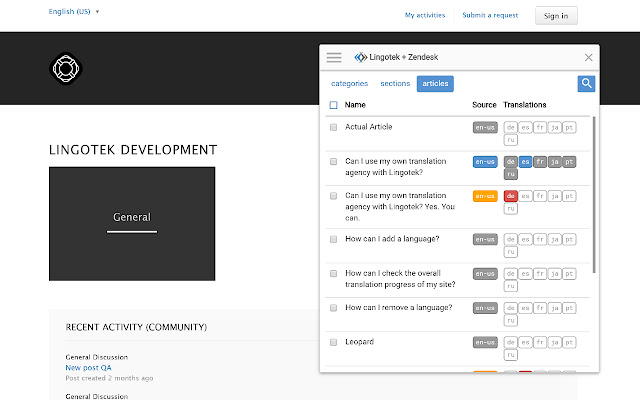 Lingotek Marketplace Extension (legacy)  from Chrome web store to be run with OffiDocs Chromium online