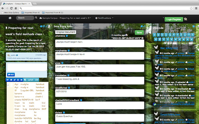 LingSync for Myaamia  from Chrome web store to be run with OffiDocs Chromium online