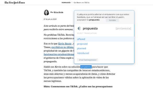 Lingualeo Language Translator uit de Chrome-webwinkel voor gebruik met OffiDocs Chromium online
