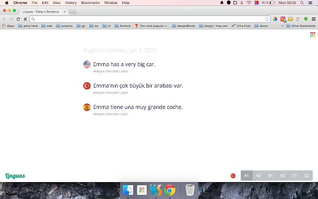 Linguas  from Chrome web store to be run with OffiDocs Chromium online