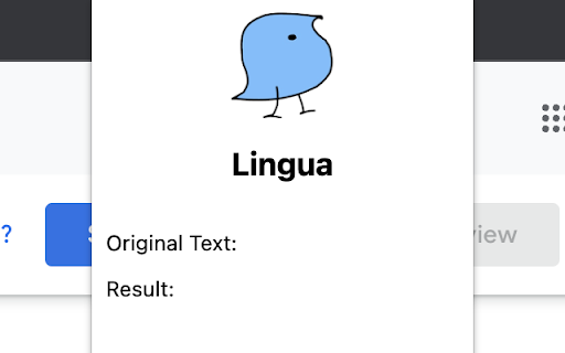 Lingua: Universal Translator  from Chrome web store to be run with OffiDocs Chromium online