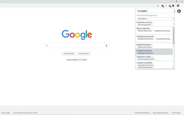 linguee translate  from Chrome web store to be run with OffiDocs Chromium online