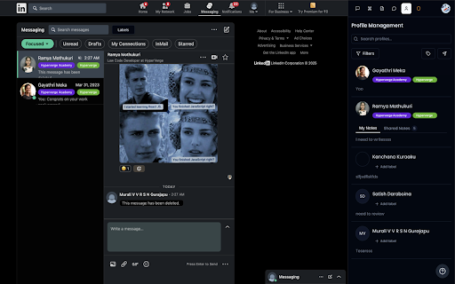 LinkAgent  from Chrome web store to be run with OffiDocs Chromium online