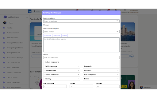 LinkDominator  from Chrome web store to be run with OffiDocs Chromium online