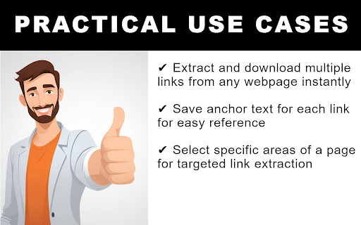 Link Downloader  Anchor Text Extractor  from Chrome web store to be run with OffiDocs Chromium online