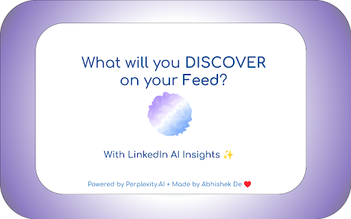 LinkedIn AI Insights  from Chrome web store to be run with OffiDocs Chromium online