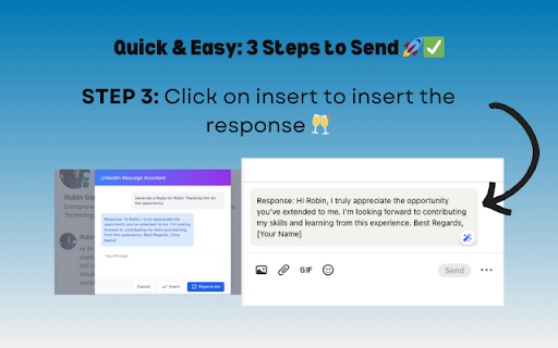 LinkedIn AI Reply  from Chrome web store to be run with OffiDocs Chromium online