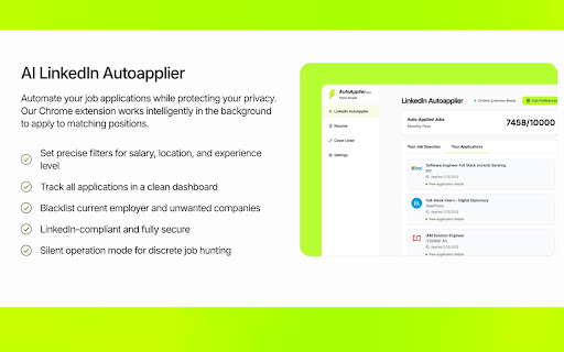 LinkedIn AutoApplier  from Chrome web store to be run with OffiDocs Chromium online