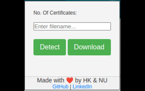 LinkedIn Certificate Downloader  from Chrome web store to be run with OffiDocs Chromium online