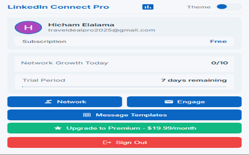 LinkedIn Connect Pro  from Chrome web store to be run with OffiDocs Chromium online