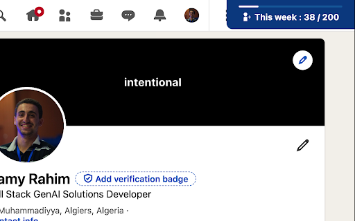 Linkedin connects tracker  from Chrome web store to be run with OffiDocs Chromium online