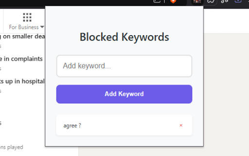 LinkedIn Content Blocker  from Chrome web store to be run with OffiDocs Chromium online