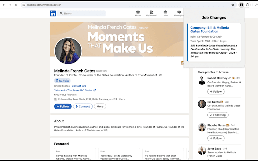 Linkedin Experience Scraping  from Chrome web store to be run with OffiDocs Chromium online