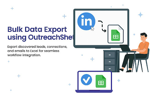 LinkedIn Extraction Tool OutreachSheet  from Chrome web store to be run with OffiDocs Chromium online