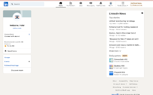 LinkedIn Feed Blocker Extension  from Chrome web store to be run with OffiDocs Chromium online