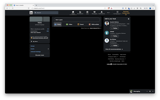 LinkedIn Feed Remover  from Chrome web store to be run with OffiDocs Chromium online