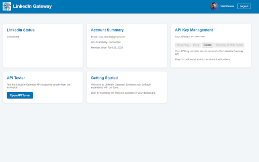 LinkedIn Gateway  from Chrome web store to be run with OffiDocs Chromium online