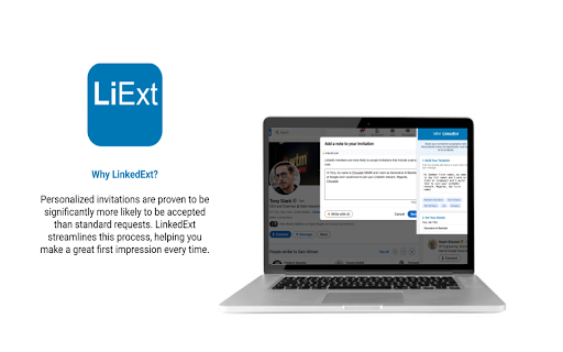 LinkedIn Invite Customizer  from Chrome web store to be run with OffiDocs Chromium online