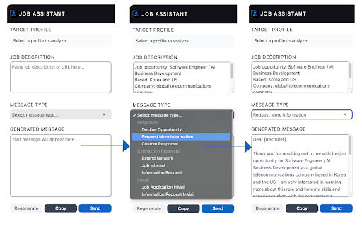 LinkedIn Job Assistant  from Chrome web store to be run with OffiDocs Chromium online