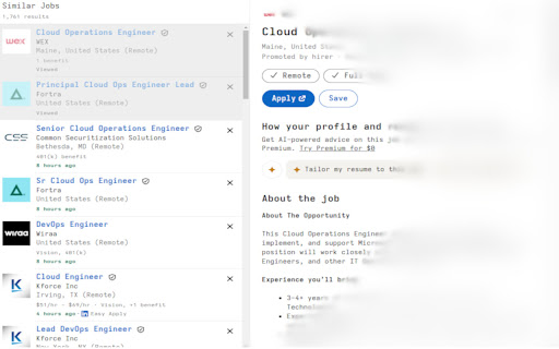 LinkedIn Job Dimmer  from Chrome web store to be run with OffiDocs Chromium online