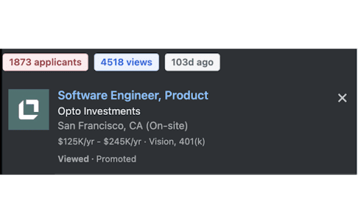 LinkedIn Job Insights  from Chrome web store to be run with OffiDocs Chromium online