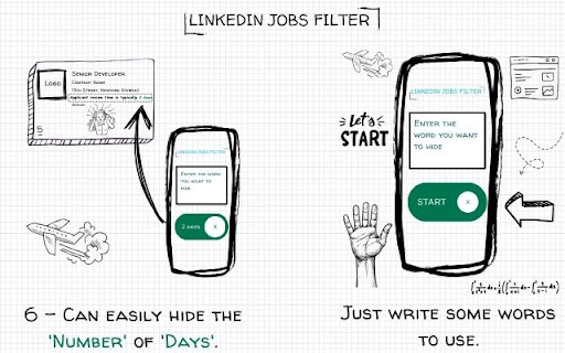 LinkedIn Jobs Filter  from Chrome web store to be run with OffiDocs Chromium online