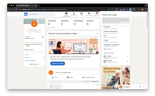 LinkedIn li_at Cookie Viewer  from Chrome web store to be run with OffiDocs Chromium online