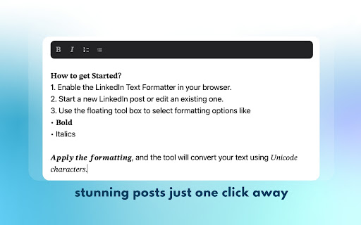 LinkedIn Post Enhancer  from Chrome web store to be run with OffiDocs Chromium online