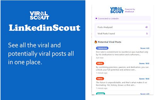 LinkedInScout  from Chrome web store to be run with OffiDocs Chromium online