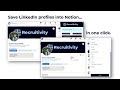 LinkedIn to Notion  from Chrome web store to be run with OffiDocs Chromium online