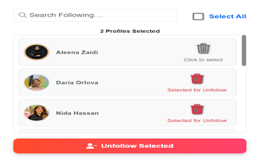 Linkedin Unfollower Pro 2026  from Chrome web store to be run with OffiDocs Chromium online