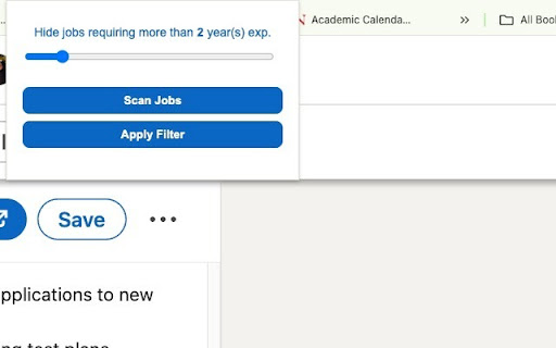 LinkedIn YOE Filter  from Chrome web store to be run with OffiDocs Chromium online