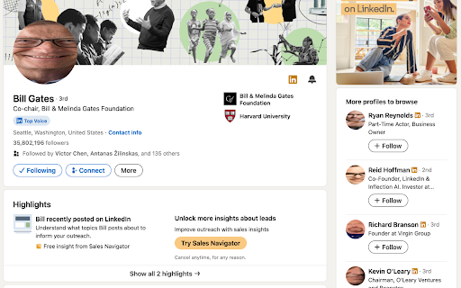 LinkedIn Zoomer  from Chrome web store to be run with OffiDocs Chromium online