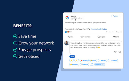 LinkedProspect Sidekick  from Chrome web store to be run with OffiDocs Chromium online