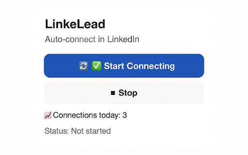 LinkeLead  from Chrome web store to be run with OffiDocs Chromium online