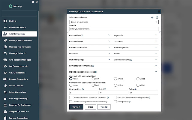 LinkHelp Workplace Automation Tool  from Chrome web store to be run with OffiDocs Chromium online