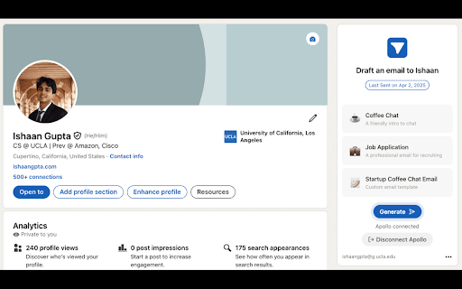 LinkMail  from Chrome web store to be run with OffiDocs Chromium online