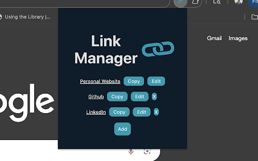 Link Manager  from Chrome web store to be run with OffiDocs Chromium online
