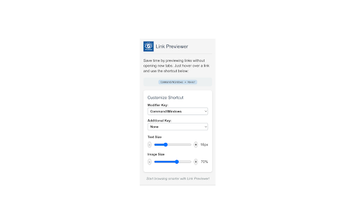 Link Previewer  from Chrome web store to be run with OffiDocs Chromium online