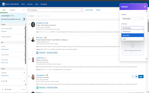 LinkReach  from Chrome web store to be run with OffiDocs Chromium online