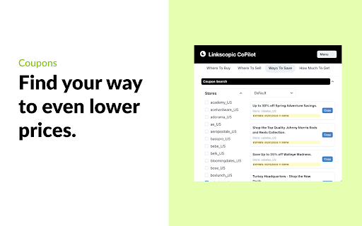 Linkscopic CoPilot  from Chrome web store to be run with OffiDocs Chromium online
