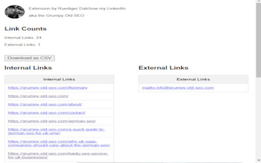 Link Scraper 2.0 from Chrome web store to be run with OffiDocs Chromium online Link Scraper 2.0 from Chrome web store to be run with OffiDocs Chromium online