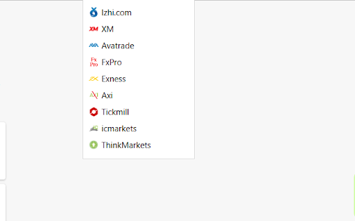 Liên kết trang của nhà giao dịch ngoại hối  from Chrome web store to be run with OffiDocs Chromium online