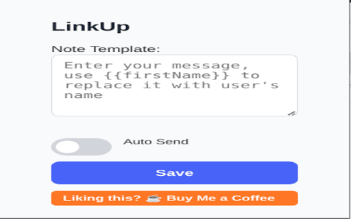 LinkUp: LinkedIn Connection Made Easy  from Chrome web store to be run with OffiDocs Chromium online