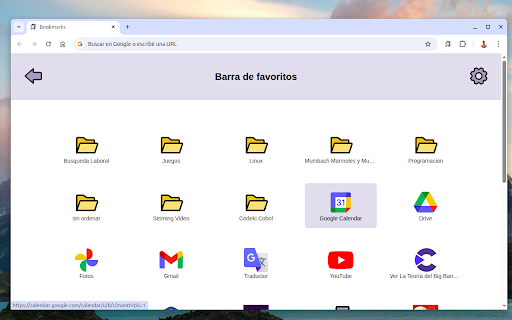 Lion Bookmarks Tab  from Chrome web store to be run with OffiDocs Chromium online