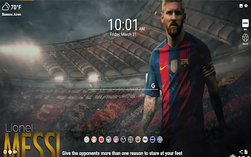 Lionel Messi MeaVana  from Chrome web store to be run with OffiDocs Chromium online